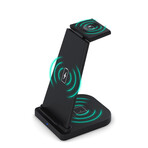 3-in-1 Fast Wireless Charging Stand // Black