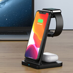 3-in-1 Fast Wireless Charging Stand // Black