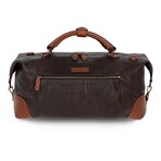 The Heritage Leather Duffle Bag // Dark Brown