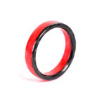 Ember Portal Ring // Red + Black (6.5)