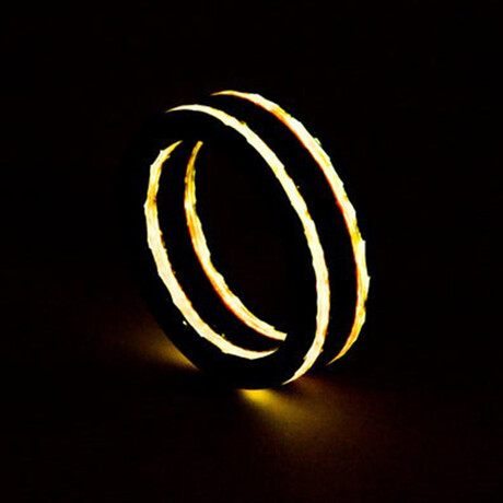 Metallic Carbon Fiber Lume Ring // Orange (5)