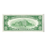 1934 $ 10 Federal Reserve New York Light Green Seal Low Serial Number # 309