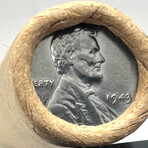 1943 P Brilliant Uncirculated Steel Lincoln Penny Roll