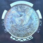 1884 O Morgan Dolar NGC MS 63 Iridium # 058