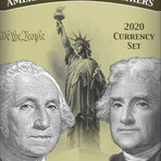 America's Founding Fathers 2020 Currency Set FANCY Serial Number # 20200220