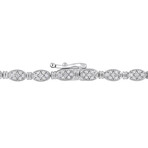 1/2ct TW Diamond Tennis Bracelet in Sterling Silver // 7.5 in