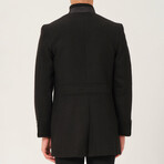 Crombie Mock Neck Coat // Black (S)