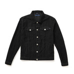 Antique Washed Stretch Corduroy Jacket // Black (XS)