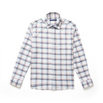 Plaid Drytouch Button-Up Shirt // White (M)