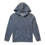 Garment Washed Hoodie // Navy (M)