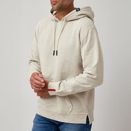 Garment Washed Hoodie // Taupe (XS)