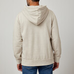 Garment Washed Hoodie // Taupe (XL)