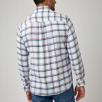 Plaid Drytouch Button-Up Shirt // White (M)