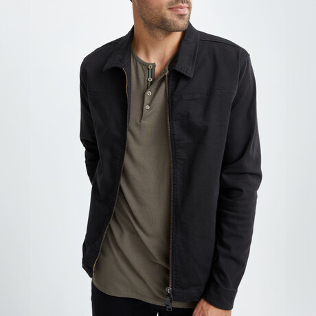 Antique Wash Stretch Jacket // Black (XS)