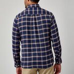 Plaid Drytouch Button-Up Shirt // Navy (2XL)