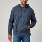 Garment Washed Hoodie // Navy (M)