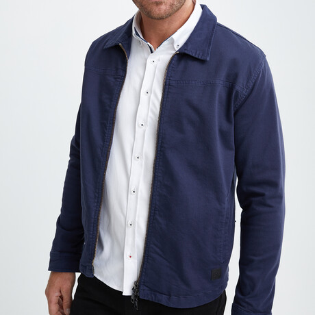 Antique Wash Stretch Jacket // Navy (XS)