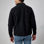 Antique Washed Stretch Corduroy Jacket // Black (XS)