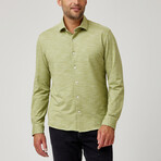 Knit Slub Jersey Button-Up Shirt // Sage (2XL)