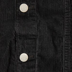 Antique Washed Stretch Corduroy Jacket // Black (XS)