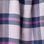 Plaid Drytouch Button-Up Shirt // Lavander (L)