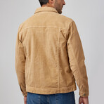 Antique Washed Stretch Corduroy Jacket // Brown (2XL)