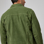 Antique Washed Stretch Corduroy Jacket // Sage (XS)