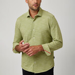 Knit Slub Jersey Button-Up Shirt // Sage (2XL)