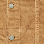 Antique Washed Stretch Corduroy Jacket // Brown (2XL)