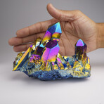 Genuine Rainbow Aura Quartz Crystal Cluster