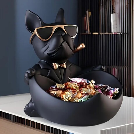 Modern Resin Dog-Shaped Tray Décor v.3