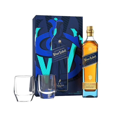 Johnnie Walker Blue Label Gift Set with 2 Glasses