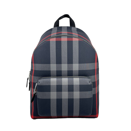 Burberry Jeff Check Backpack // Blue