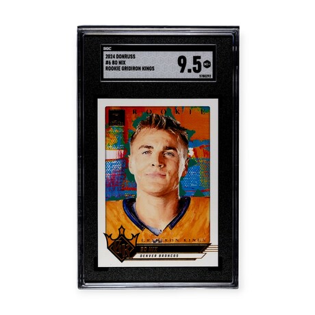 Bo Nix // 2024 Panini Donruss Gridiron Kings // Rookie Card // SGC 9.5 Mint+