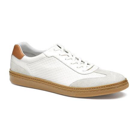 McGuffey T-Toe Leather & Suede Sneakers // White (8)