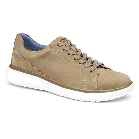 Oasis Lace -To-Toe Nubuck Sneakers // Taupe (8)