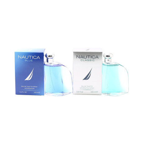 Men's Fragrance // Nautica // Duo - Classic EDT Spray + Blue EDT Spray // 3.4 oz + 3.4 oz