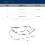 Carolina Pet Company Teddy Bear Kuddler Bed / Grey (Medium)