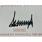 Donald Trump Autographed 2025 Inauguration USA Flag Framed w/ Actual Newspaper