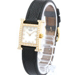 Hermes H Mini Diamond Quartz // HH1.171 // Pre-Owned