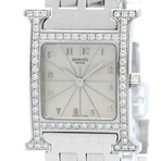 Hermes Ladies H Diamond Quartz // HH1.230 // Pre-Owned