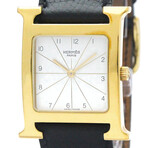 Hermes H Gold-Plated Quartz // HH1.501 // Pre-Owned