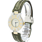 Cartier Ladies Must 21 Gold-Plated Quartz // Must21-BL // Pre-Owned