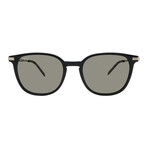Men's // Ferragamo SF1015S 001 Square Sunglasses // Black + Grey