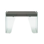 Archie Office Desk (White High Gloss)