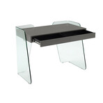 Archie Office Desk (White High Gloss)