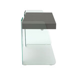 Archie Office Desk (White High Gloss)