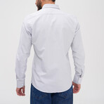 Placket Detail Button-Up Shirt // Light Gray (3XL)