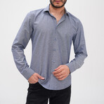 Twill Button-Up Shirt // Gray Blue (3XL)