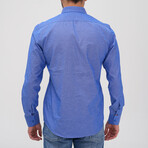 Placket Detail Button-Up Shirt // Sax (M)